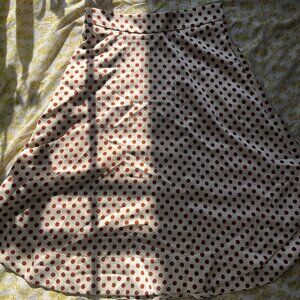 Eva Mendez Polka Dot A-Line Skirt